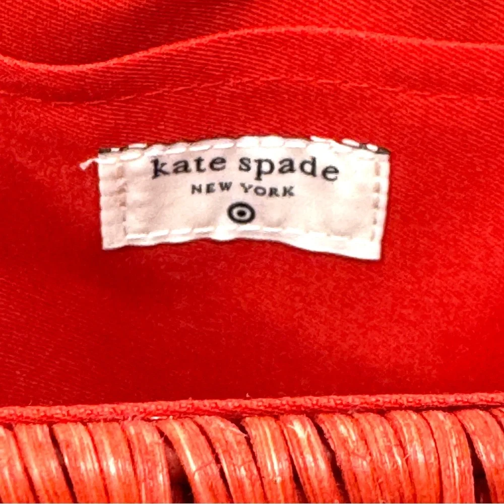 KATE SPADE NEW YORK x TARGET Strawberry Basket Bucket Bag NEW Red W Faux Pearls